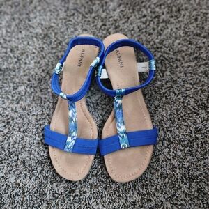 Alfani Vibrant Blue and Beige Sandals